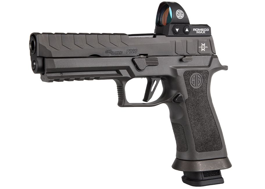 Sig Sauer P320 MAX X5 9mm 5" 21+1 W/ ROMEO3 MAX 6MOA Sight TXG Grip Pistol-img-1