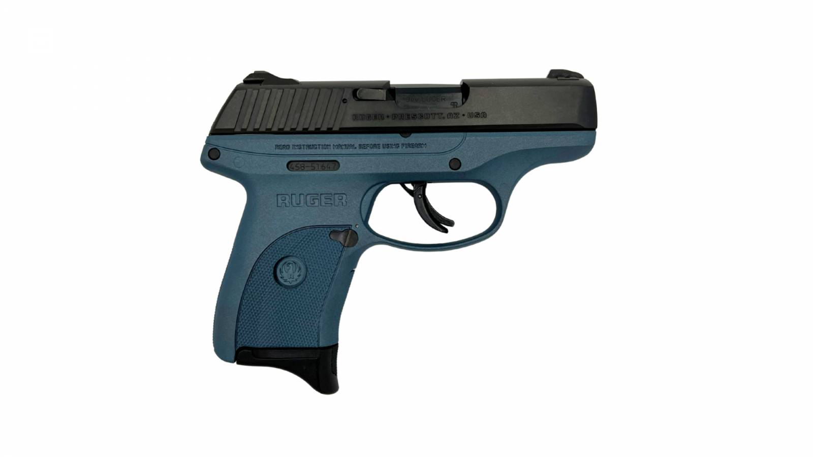 Ruger LC9s 9mm 3.12" 7 Round Blue Titanium Pistol-img-0