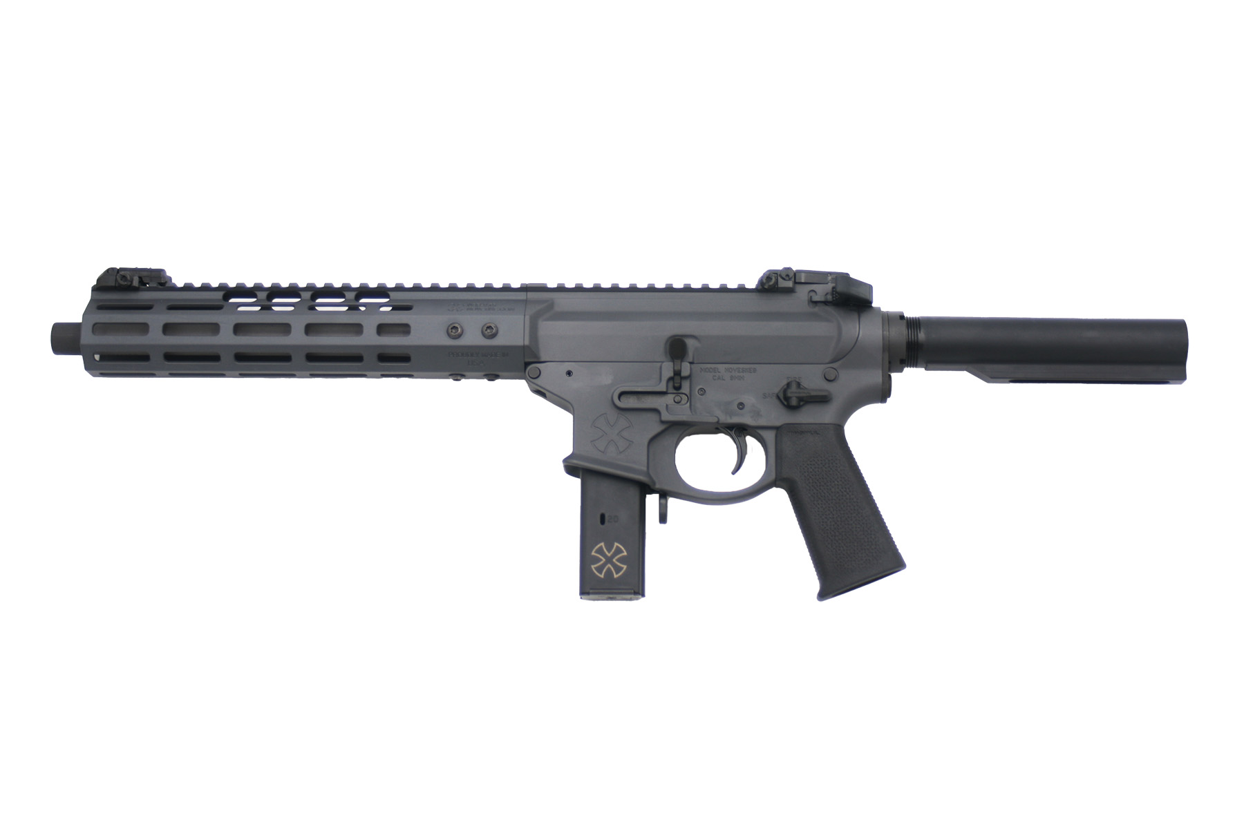 Noveske Gen 4 Shorty 9mm 10.5" Sniper Gray Pistol-img-1